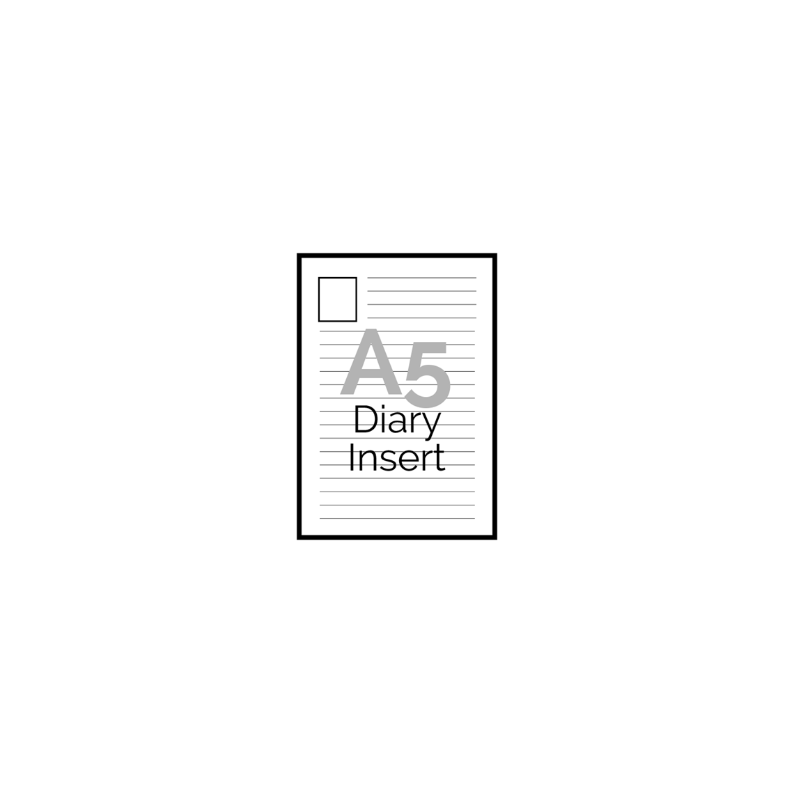Show details for A5 Diary Insert Template